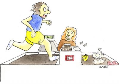 Illustration til bladet Workout og fitness