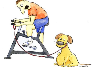 Illustration til bladet Workout og fitness